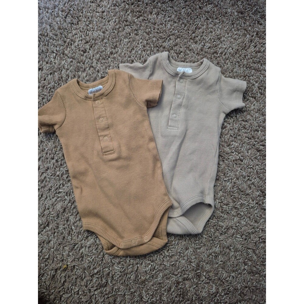 Mebie baby bodysuits size 0-3 set of 2